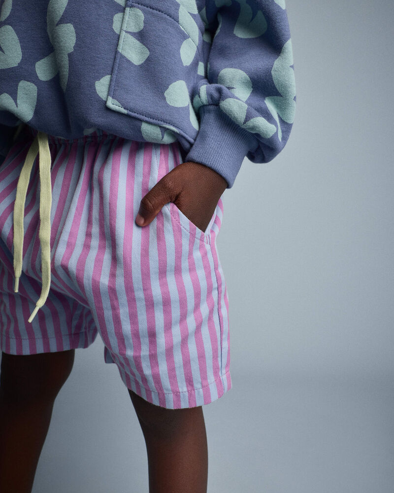 Toddler Boy Playground Shorts in Stripes - Blue/Purple, image 3 of 7 slides