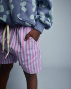 Toddler Boy Playground Shorts in Stripes - Blue/Purple, image 3 of 7 slides