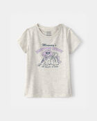 Toddler Girl 'Mommy's Shopping Buddy' Graphic Tee - Grey, image 1 of 3 slides