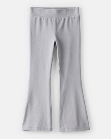 Filles - Pantalon &eacute;vas&eacute; en micromolleton - Gris, 