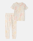 Toddler Easter Bunny Snug Fit 2-Piece Pyjamas Set - Cream, image 1 of 3 slides