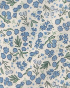 B&eacute;b&eacute; fille - Emballage 4 cache-couches manches longues &agrave; motif floral et bleuet - Bleu, image 2 sur 5 diapositives