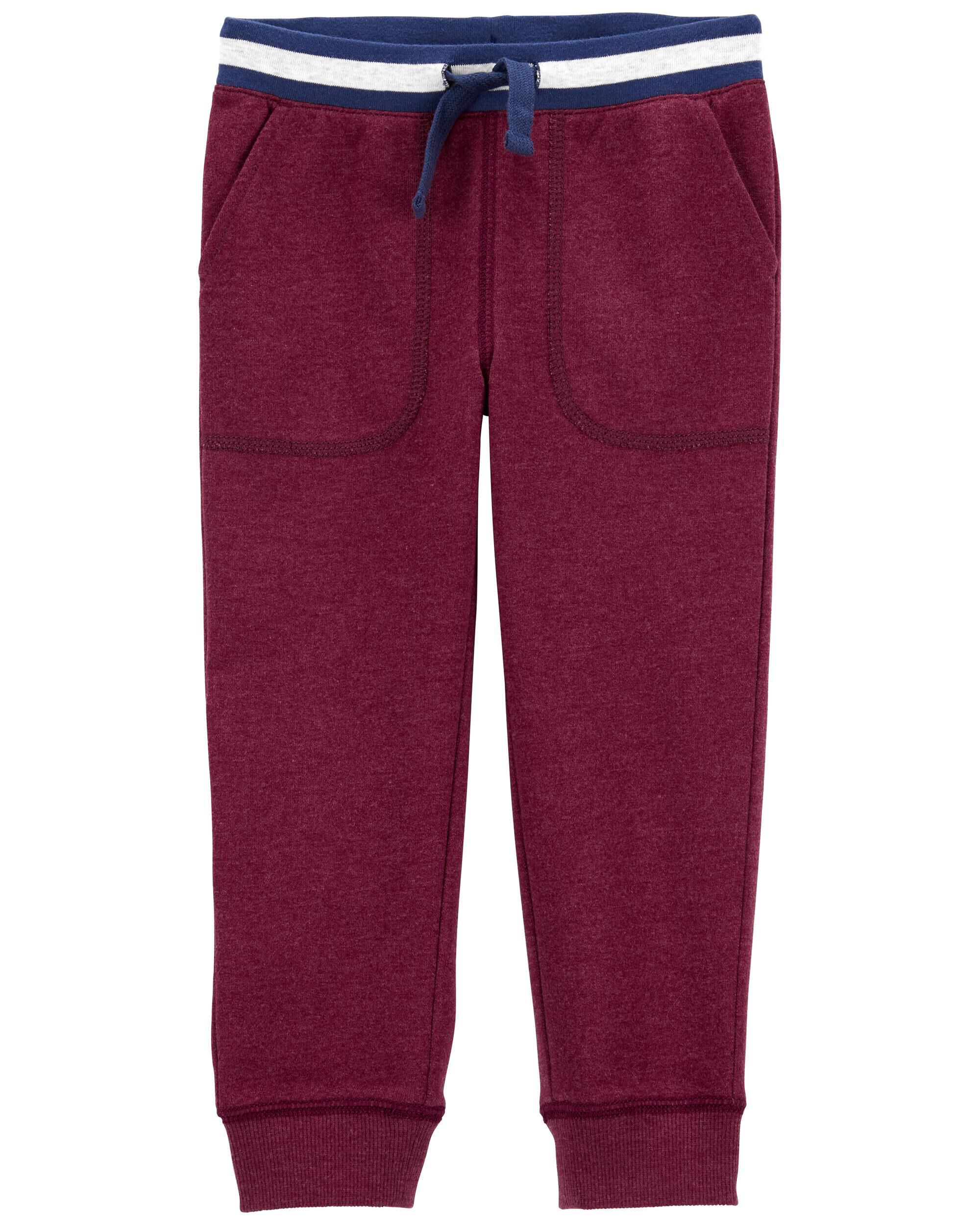 Boys burgundy joggers outlet