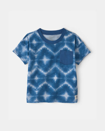 Tout-petit gar&ccedil;on - T-shirt &agrave; poche &agrave; motif g&eacute;om&eacute;trique - Bleu, 