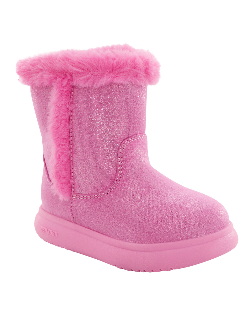 Toddler Fur Lined Boots, image 1 of 6 slides