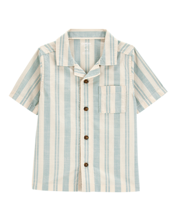 Baby Short-Sleeve Button-Front Shirt, 