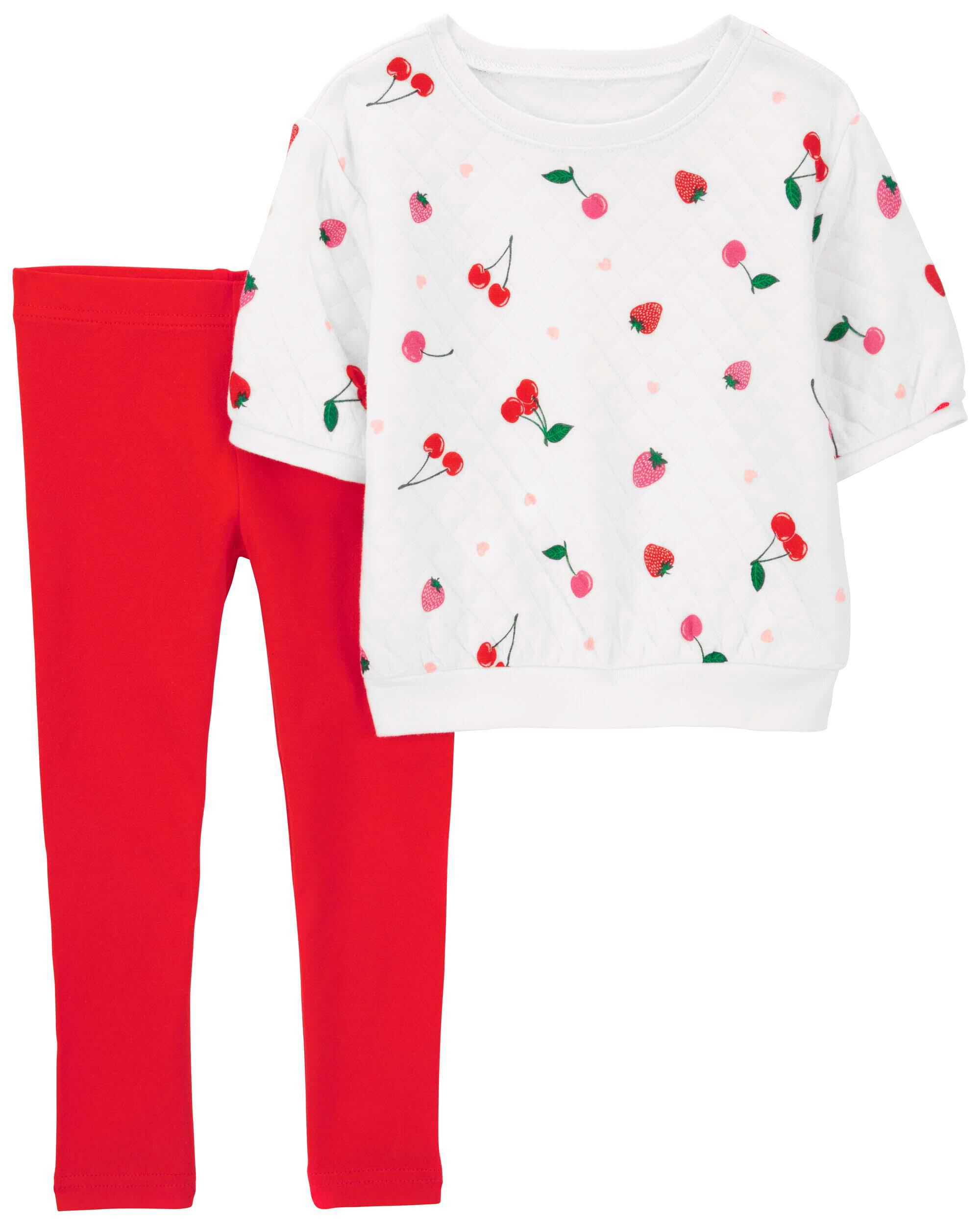 Baby 2 Piece Cherry Top Legging Set