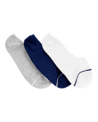 Kid 3-Pack No-Show Socks, image 1 of 2 slides