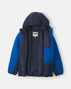 Boys  Quilted Mid Weight Jacket- Royal Blue, image 2 of 4 slides