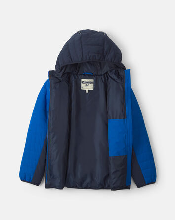 Boys  Quilted Mid Weight Jacket- Royal Blue, 