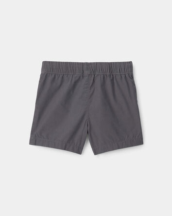 Baby Boy Canvas Shorts - Grey, 