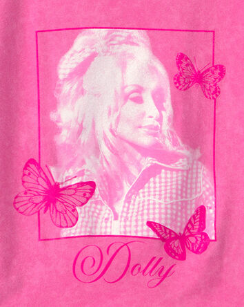 Filles - T-shirt &agrave; imprim&eacute; Dolly Parton - Rose, 