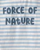 Toddler Organic Cotton 'Force of Nature' Striped Tee, image 3 of 4 slides