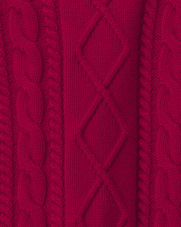 Toddler Organic Cotton Cable Knit Sweater, 