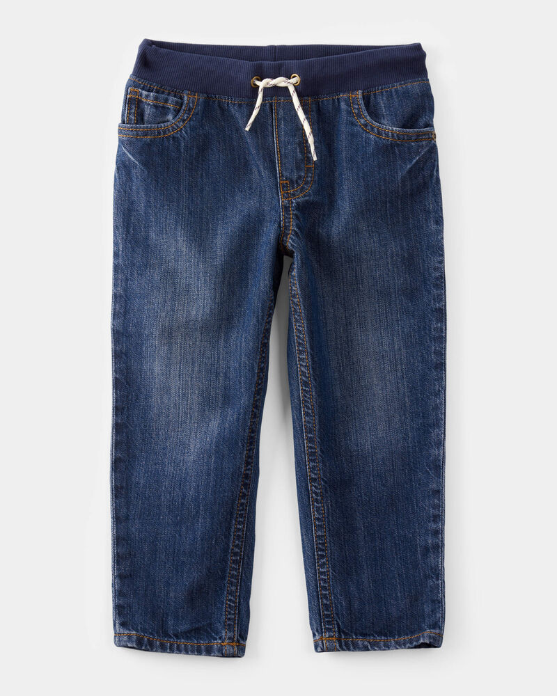 Toddler Pull-On Denim Pants, image 1 of 4 slides