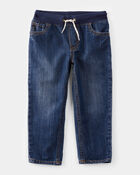 Toddler Pull-On Denim Pants, image 1 of 4 slides