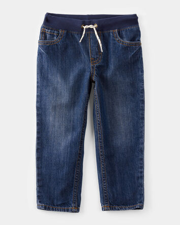Toddler Pull-On Denim Pants, 