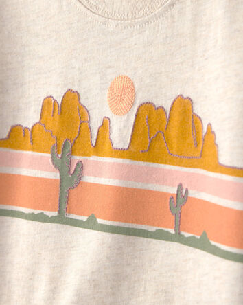 Toddler Boy Cactus Desert Graphic Tee - Cream, 