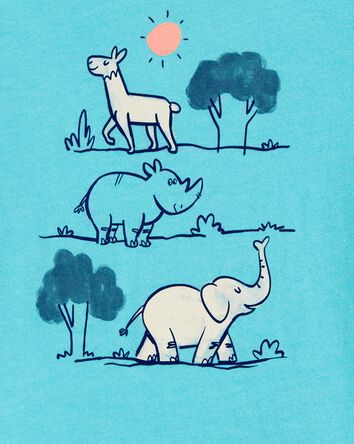 Toddler Zoo Animals Graphic Tee, 