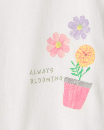 Toddler Girl Floral Fruit Graphic Tee - White, 