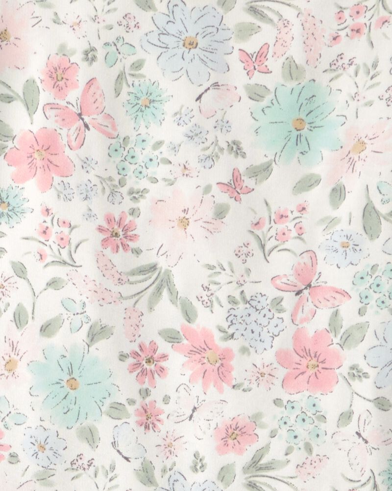 Girls Butterfly Garden PurelySoft 2-Piece Pyjama Set, image 4 of 7 slides