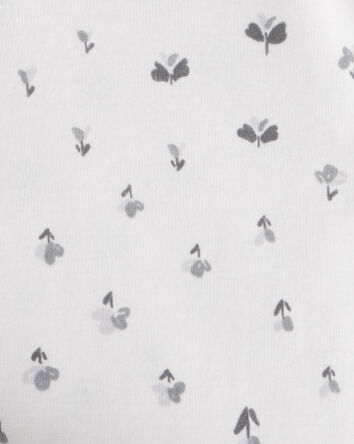 Baby Girl 3-Piece Sherpa Vest Outfit Set - Grey, 