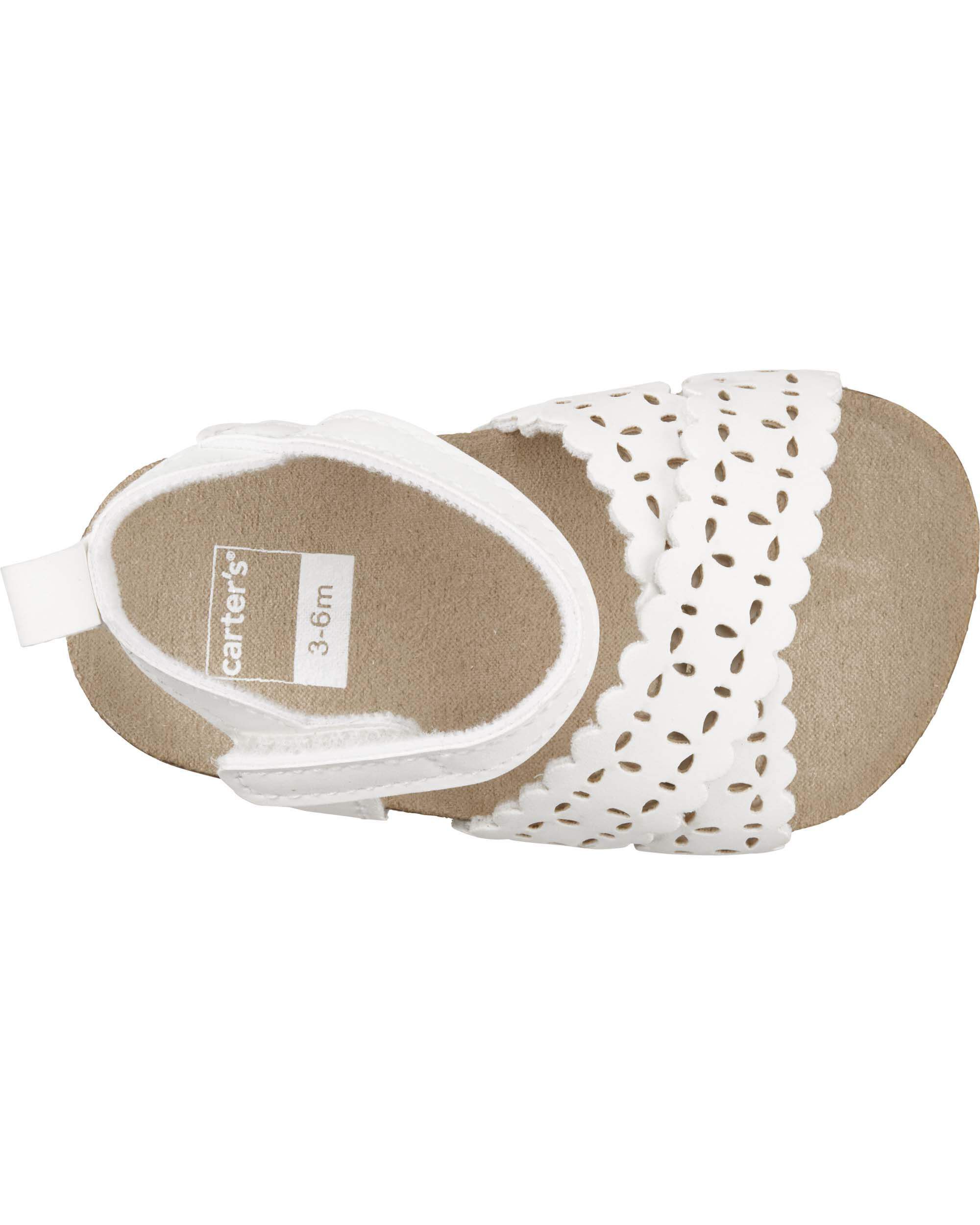 White Faux Cork Sandals Carter s Oshkosh Canada