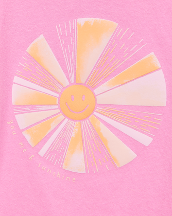 Toddler Sunshine Short-Sleeve Graphic Tee - Pink, 