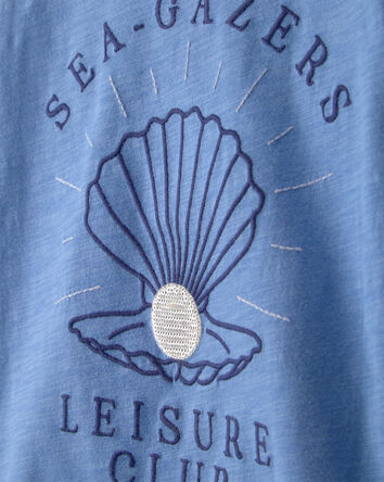 Girls Seashell Top - Blue, 