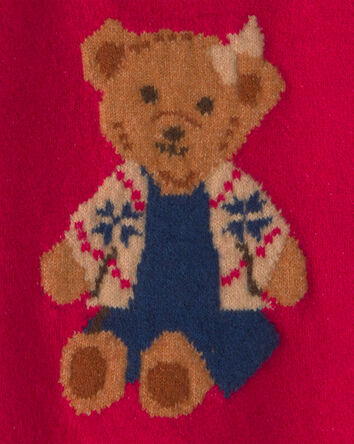 B&eacute;b&eacute; fille - Chandail &agrave; motif d&rsquo;ourson &ndash; Rouge, 