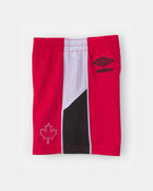 Tout-petit - Short de soccer en maille Umbro du Canada - Rouge/Blanc/Noir, image 5 sur 8 diapositives