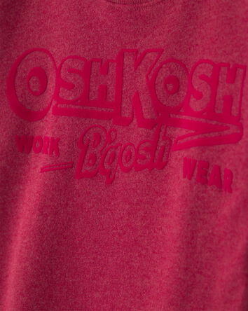 Tout-petit gar&ccedil;on - Chandail en jersey bouclette &agrave; logo OshKosh - Rouge, 