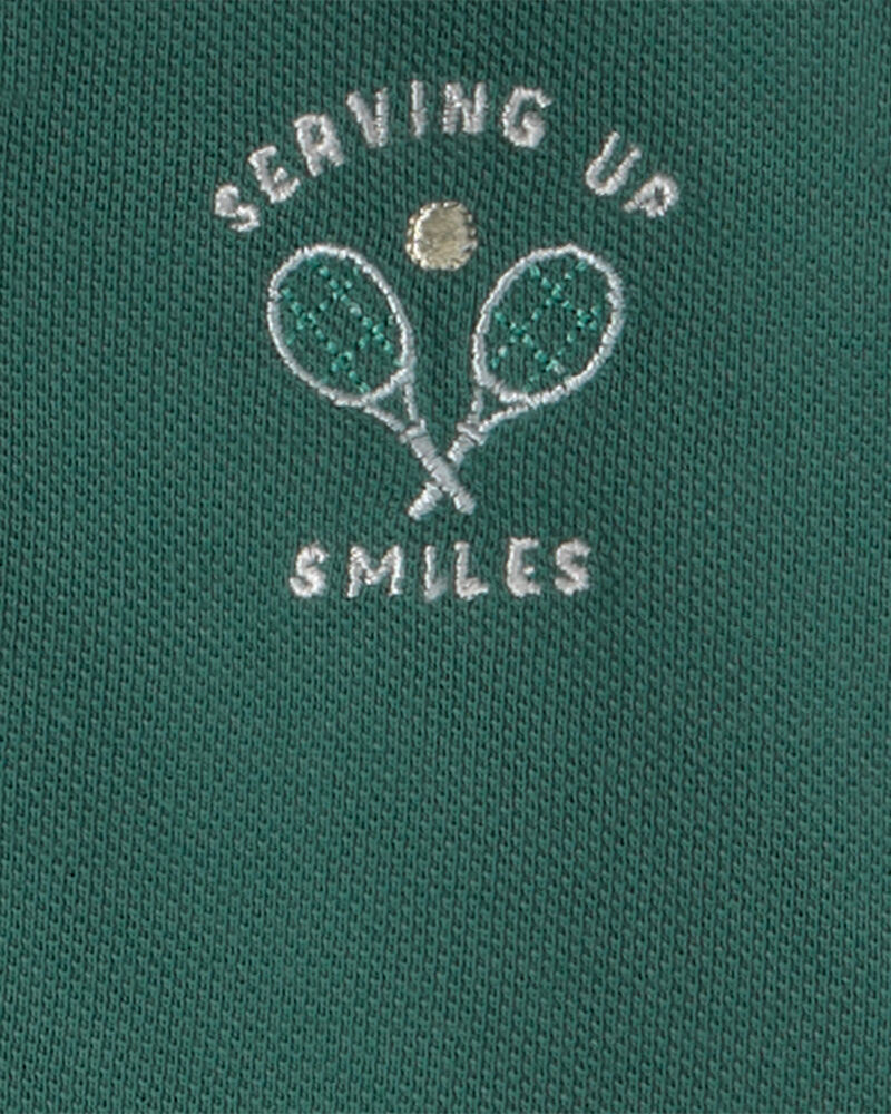 Baby Boy 2-Piece Top & Short Set - Green, image 3 of 4 slides