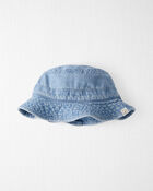 Baby Organic Cotton Chambray Bucket Hat, image 1 of 4 slides