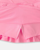 Girls Pleated Active Skort - Pink, image 2 of 4 slides