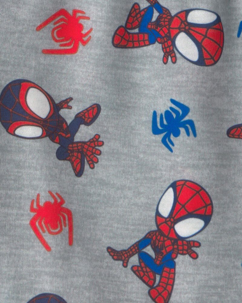 Toddler Boy 2-Piece &copy;Marvel Spider-Man Short-Sleeve Pyjama Set - Blue/Grey, image 5 of 6 slides