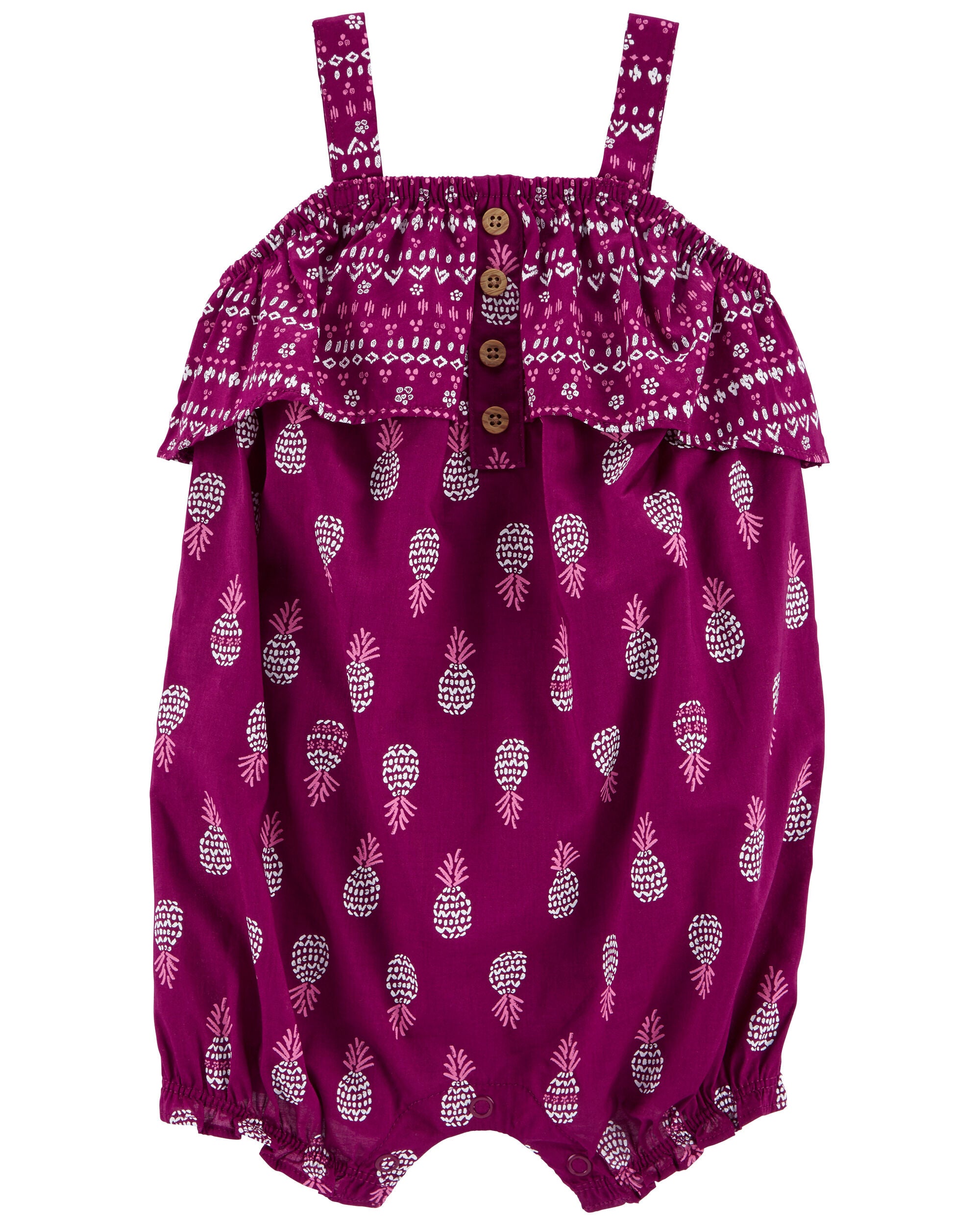 Purple Pineapple Jersey Romper Carter s Oshkosh Canada