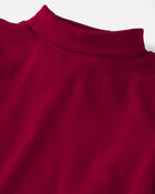 Girls 2-Pack Organic Cotton Ribbed Mock Neck Tops, image 2 of 5 slides