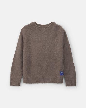 Boys Fuzzy Sweater - Brown, 