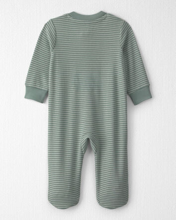 B&eacute;b&eacute; - Grenouill&egrave;re en tissu c&ocirc;tel&eacute; de coton biologique &agrave; rayures, 