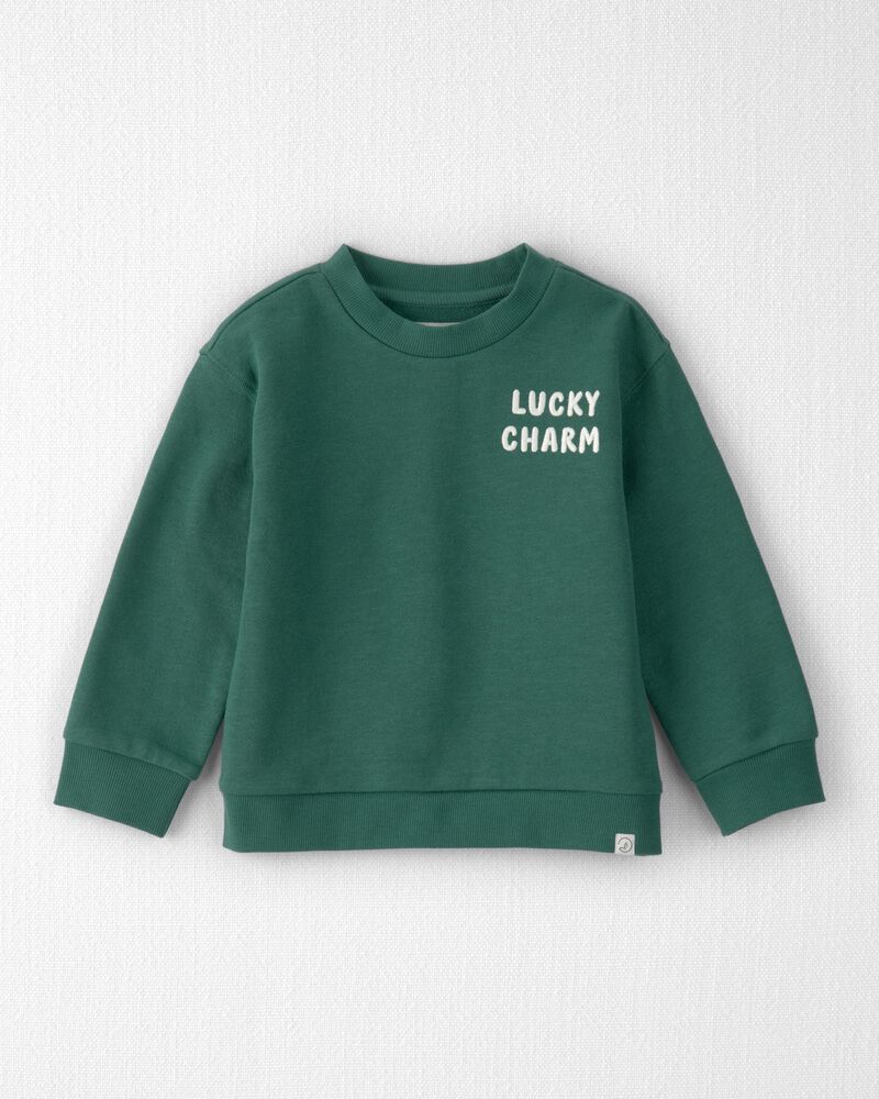 Toddler Organic Cotton Lucky Charm Sweatshirt, image 1 of 4 slides