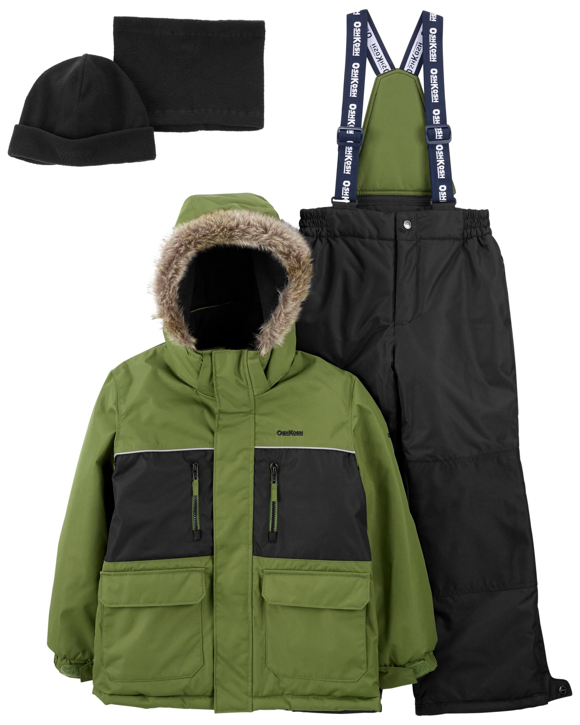 Mustard Grey Heavyweight Parka With Detachable Hood carters