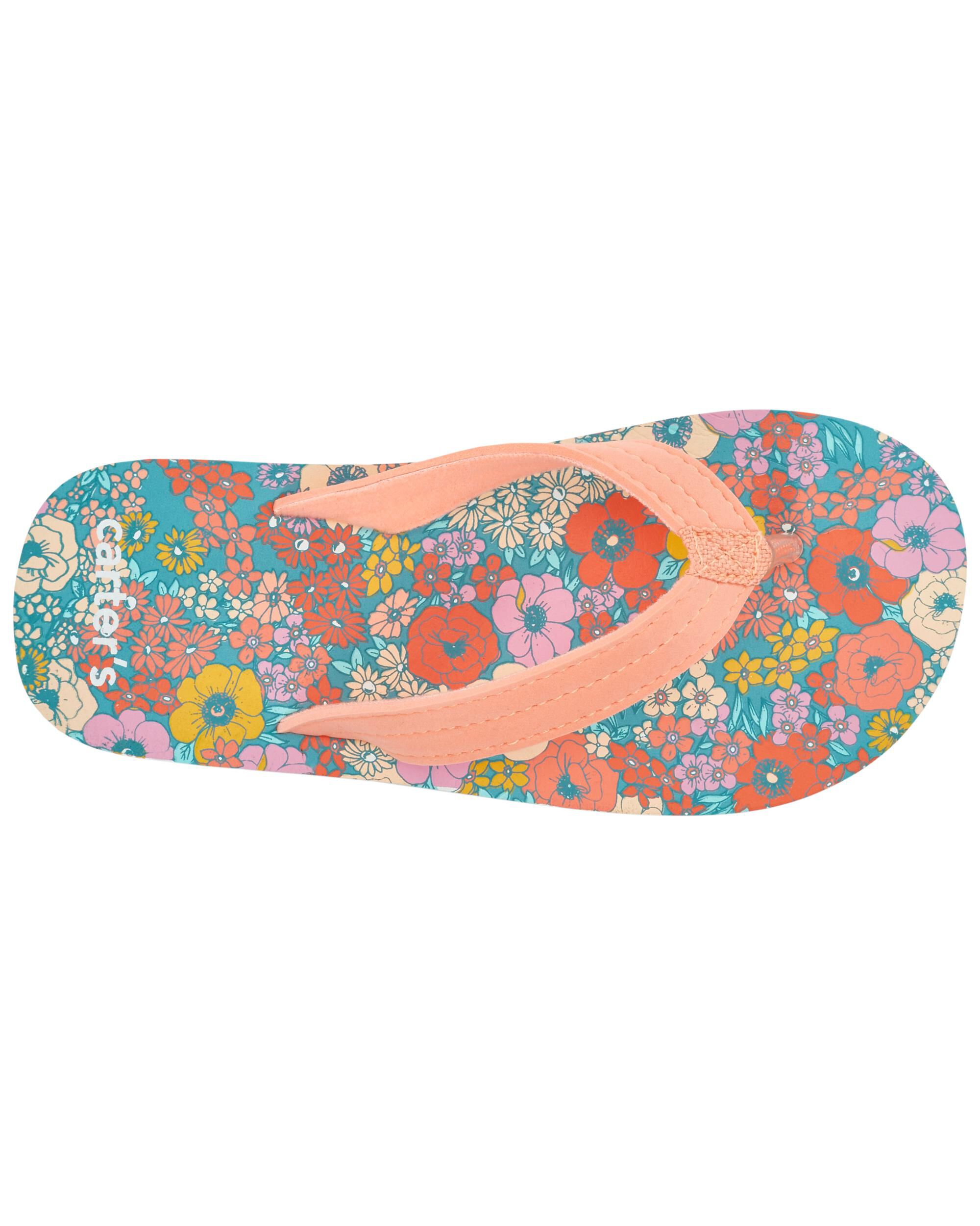 Floral flip flops outlet