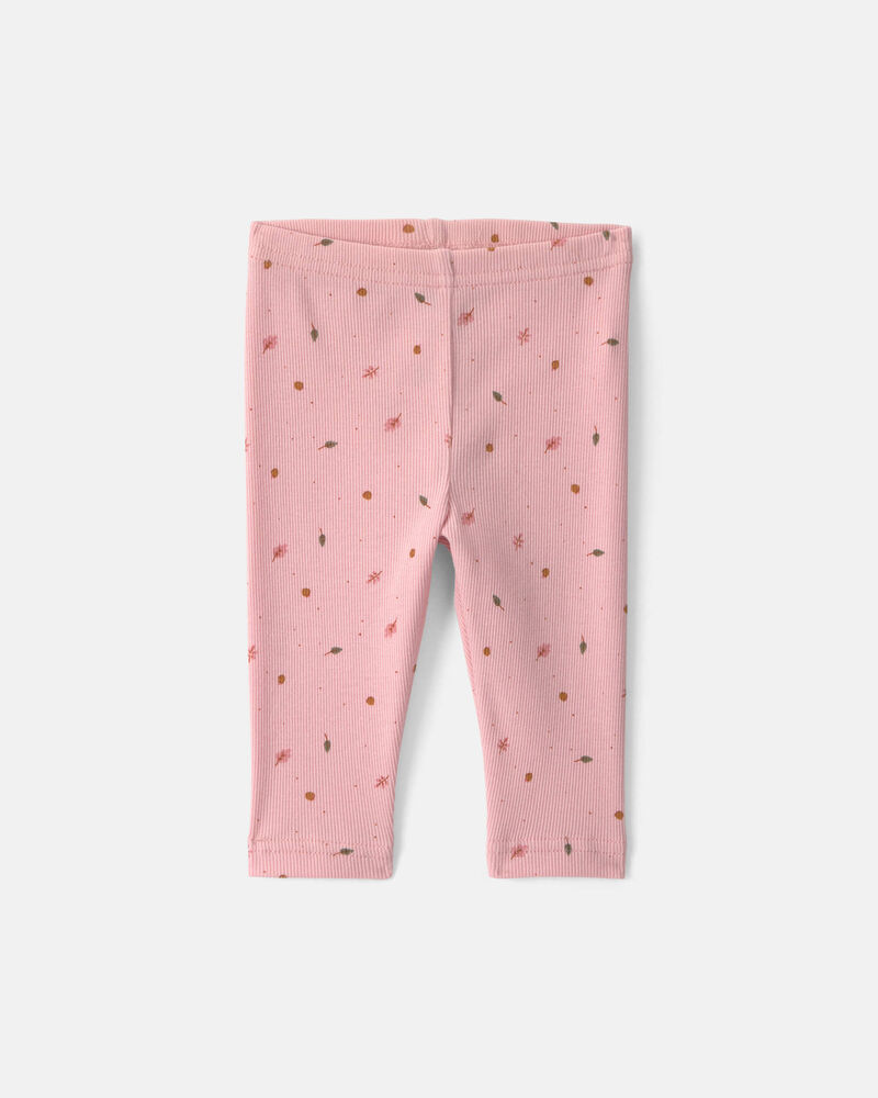 Baby Girl 3-Piece Leaves Layering Set - Pink, image 2 of 6 slides