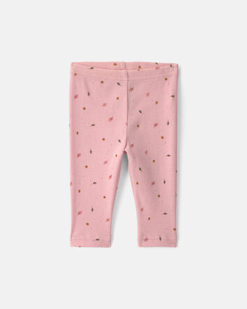 Baby Girl 3-Piece Leaves Layering Set - Pink, 