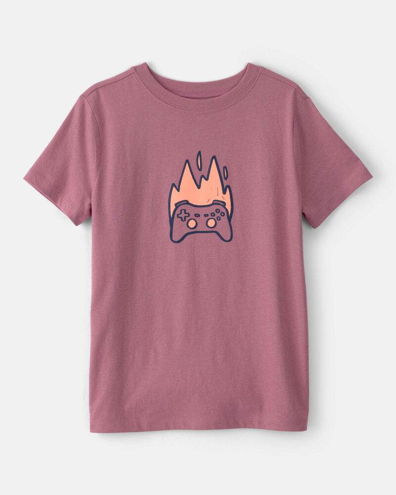 Boys Game Controller Graphic Tee - Red, image 1 of 3 slides