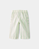 B&eacute;b&eacute; fille - Pantalon &agrave; rayures - Vert/Ivoire, image 2 sur 4 diapositives