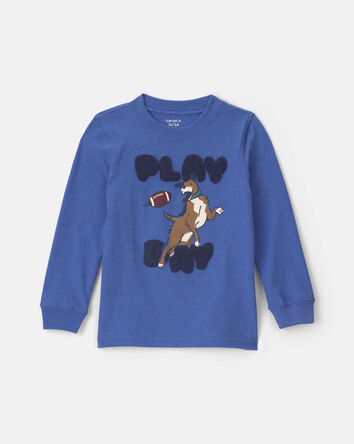 Toddler Boy 'Play Day' Dog Long-Sleeve Graphic Tee - Blue, 