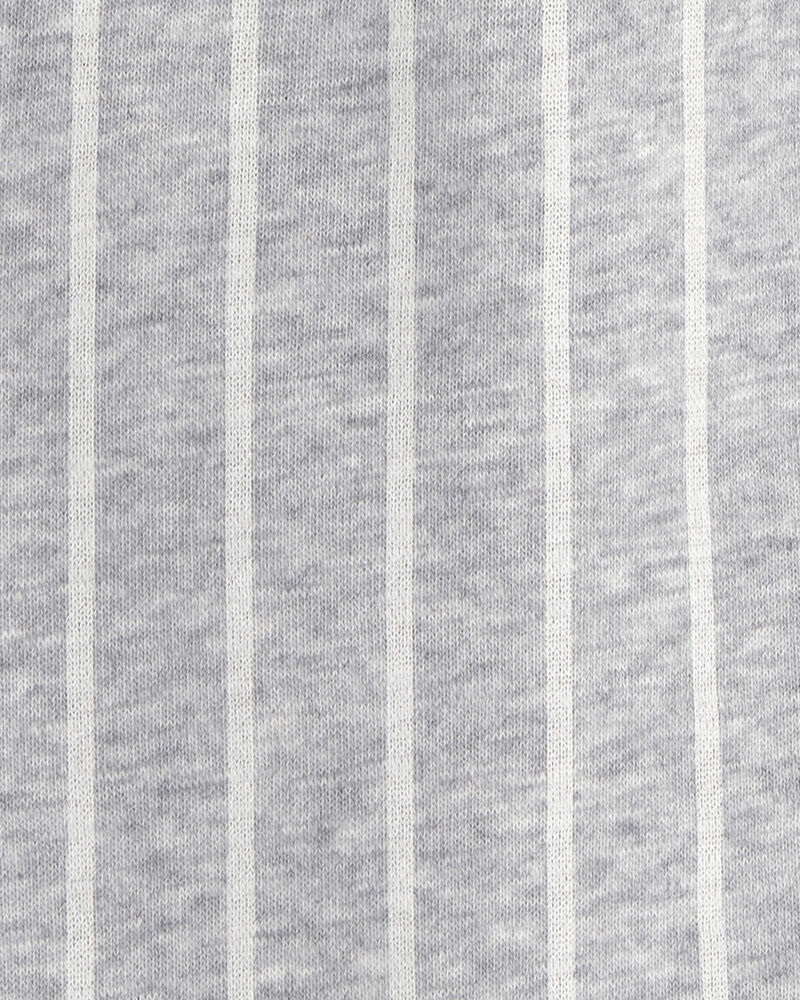 Toddler Striped French Terry Pants - Grey/White, image 3 of 4 slides