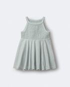Tout-petit fille - Haut p&eacute;plum &agrave; smocks - Bleu clair, image 2 sur 5 diapositives